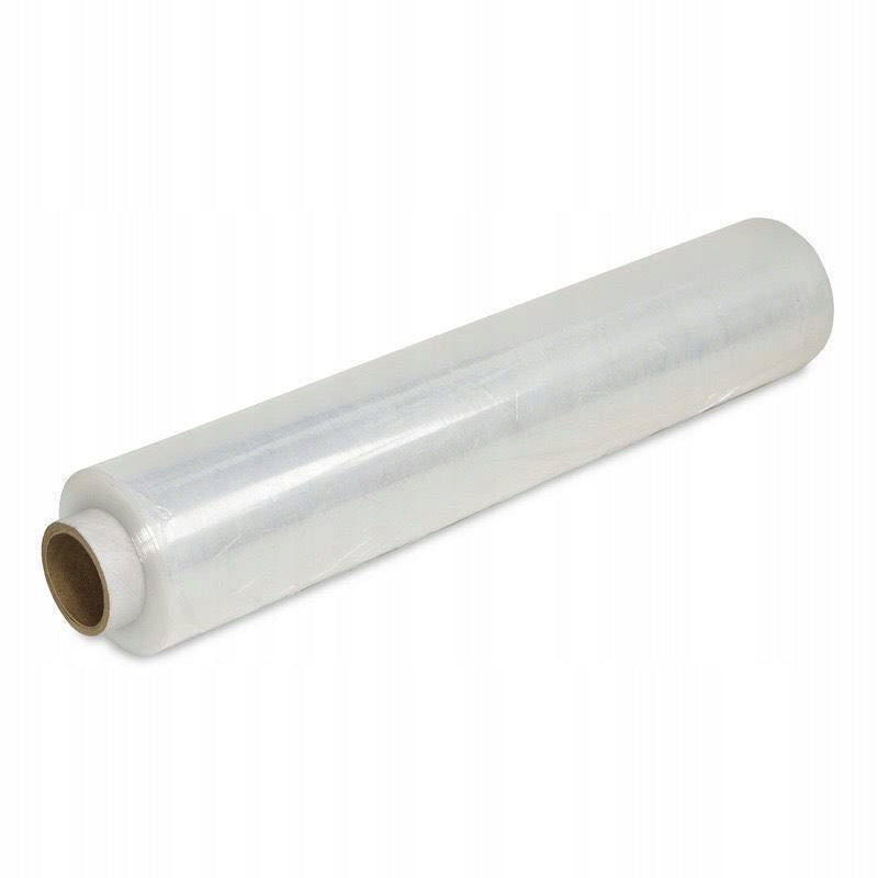 Folia STRETCH przeźroczysta 1kg szerokość 25cm, do pakowania, mocna