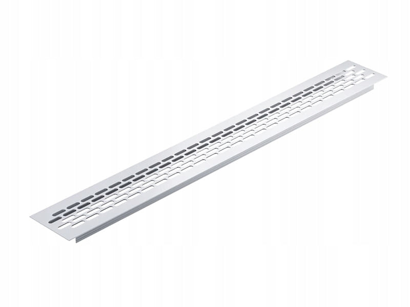Kratka wentylacyjna z aluminium meblowa 480x60 mm - wentylacja Chrom mat