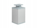 4 x nóżka meblowa z aluminium KWADRATOWA komplet do mebli 6x6/ H-10cm szara