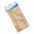 Klamerki spinacze drewniane do bielizny 30szt 6cm, z drewna bambusowego