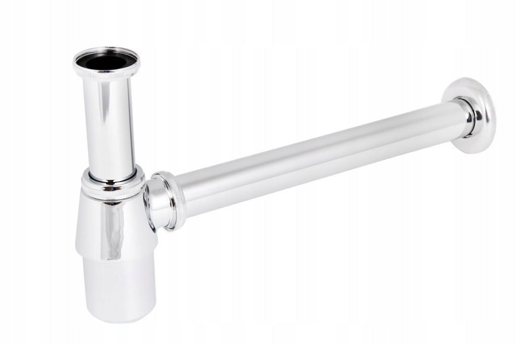 Aqbau półsyfon umywalkowy butelkowy 5/4″ x 32 mm mosiądz chrom