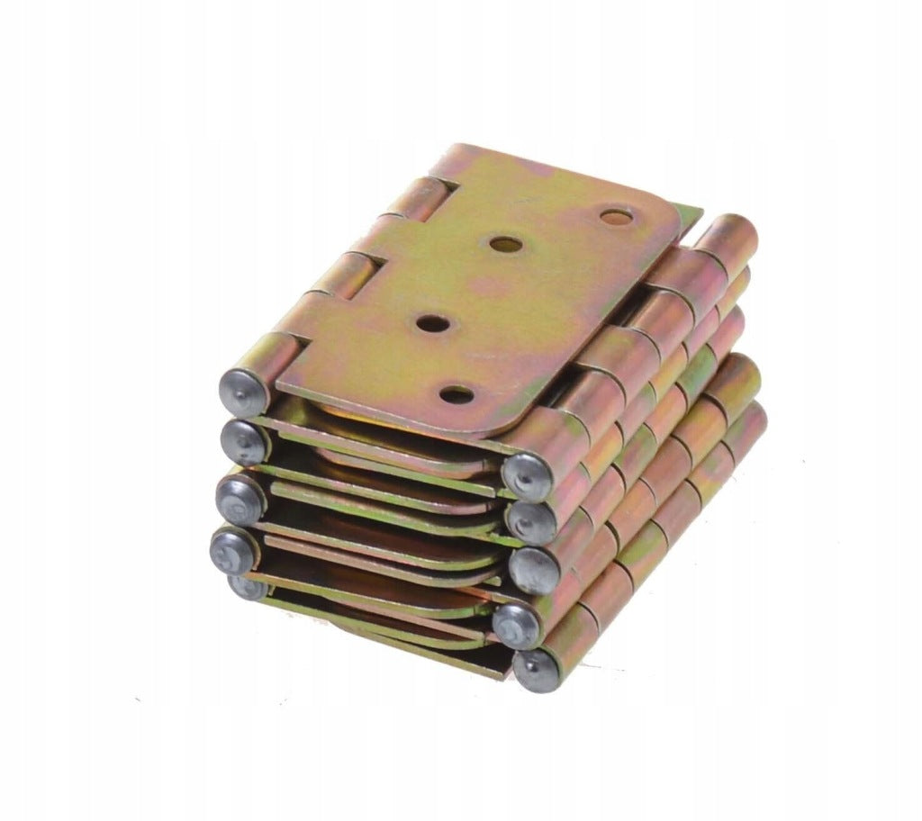 Zawias splatany 80 x 80mm budowlany meblowy skrzyniowy ocynk złoty 10 szt