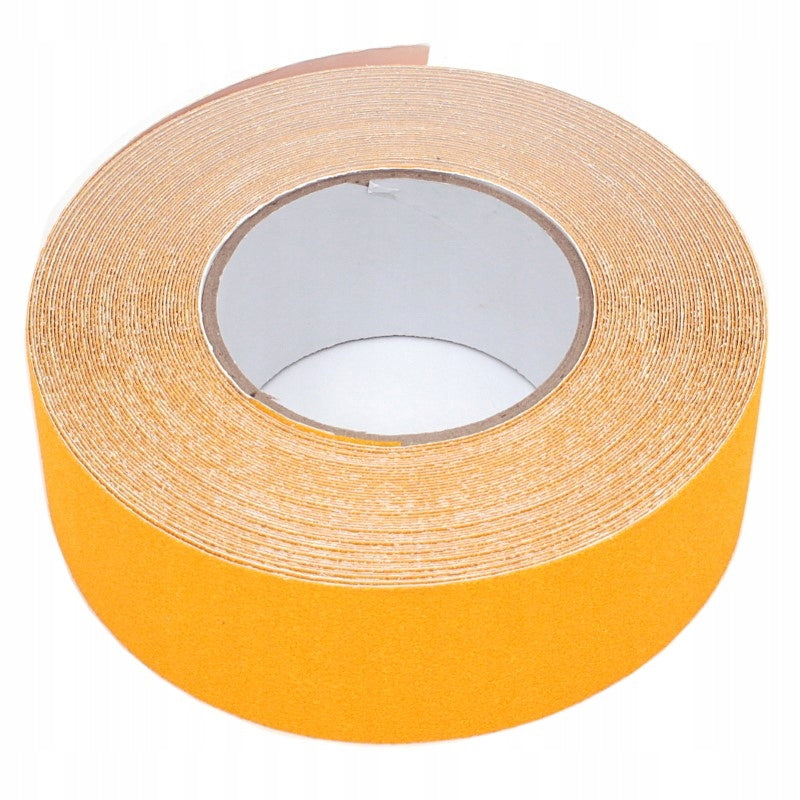 Taśma antypoślizgowa żółta 50mm x 18m samoprzylepna na schody zewnętrzna