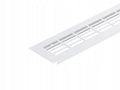 Kratka wentylacyjna z aluminium, meblowa 480x60mm gruba- wentylacja, Biały