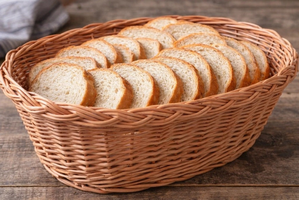 Aqbau wiklinowy kosz ręcznie tkany koszyk na pieczywo i owoce naturalny