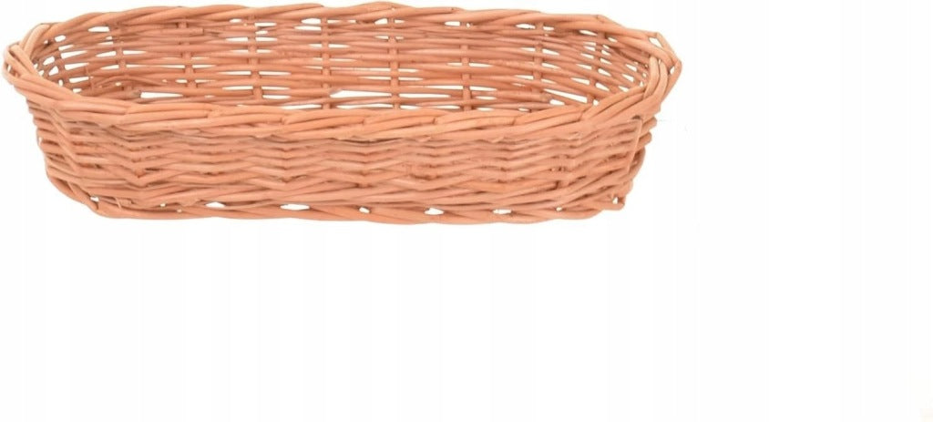 Aqbau pojemnik koszyczek na sztućce wiklinowy naturalny organizer