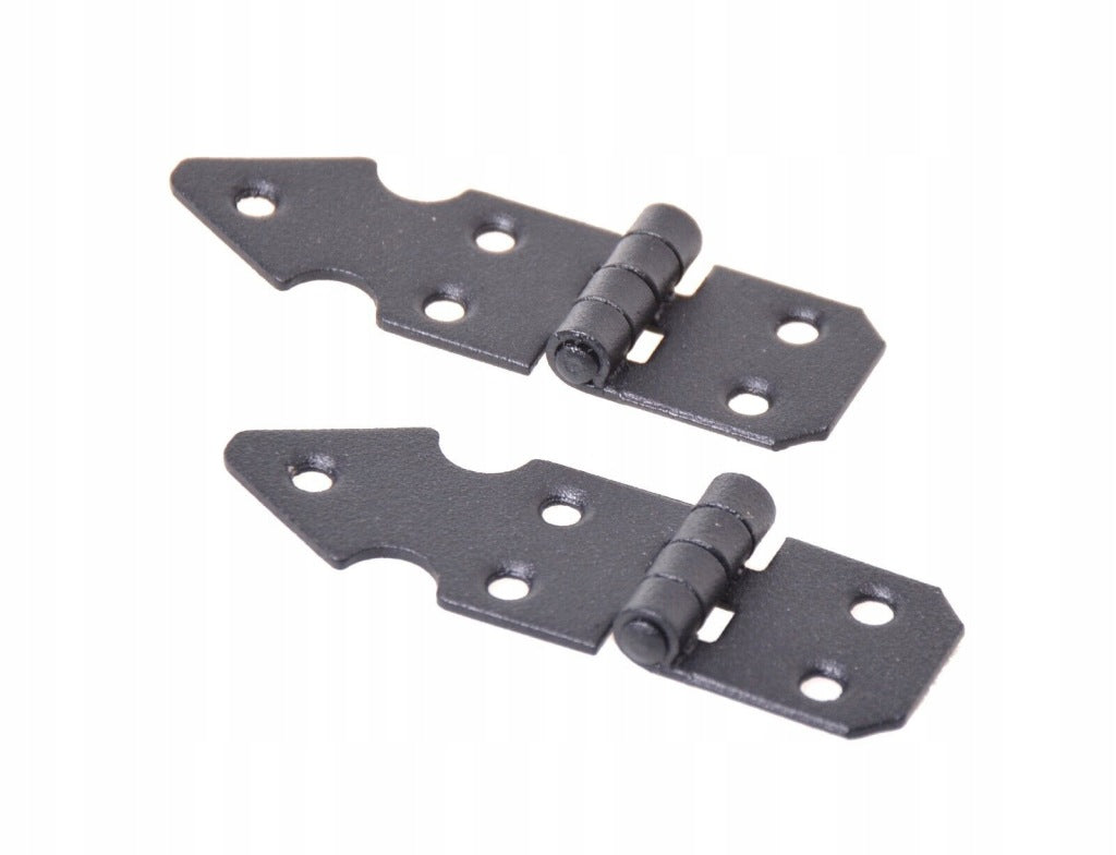 Zawias budowlany skrzyniowy meblowy antyk ozdobny czarny 25x75mm (10szt)