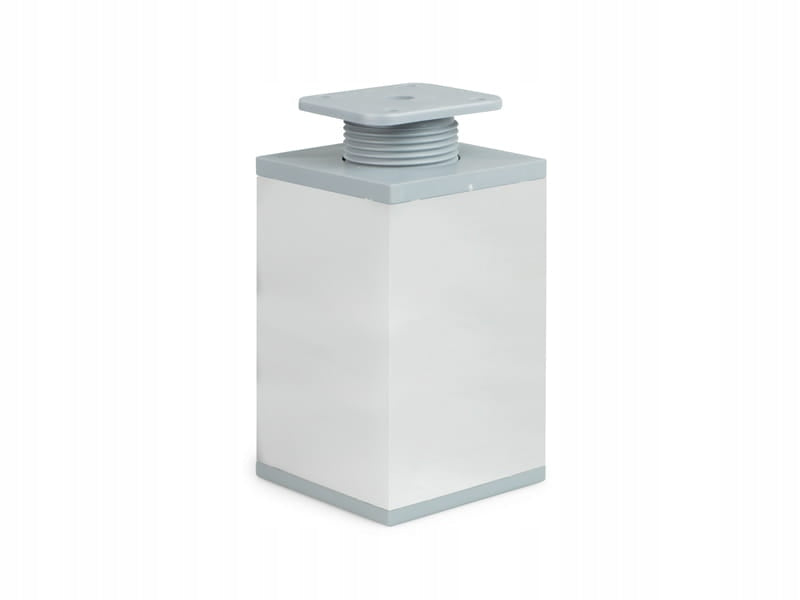 4 x nóżka meblowa z aluminium KWADRATOWA komplet do mebli 6x6/ H-10cm chrom