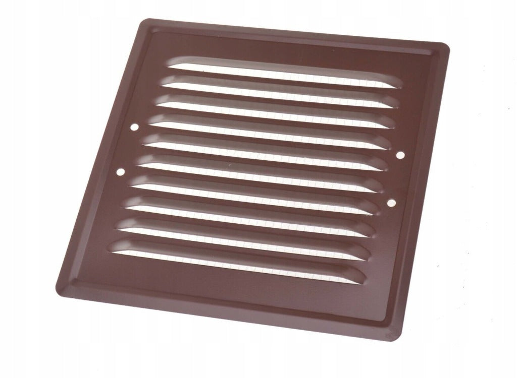 Kratka wentylacyjna metalowa 14x14 BRĄZOWA