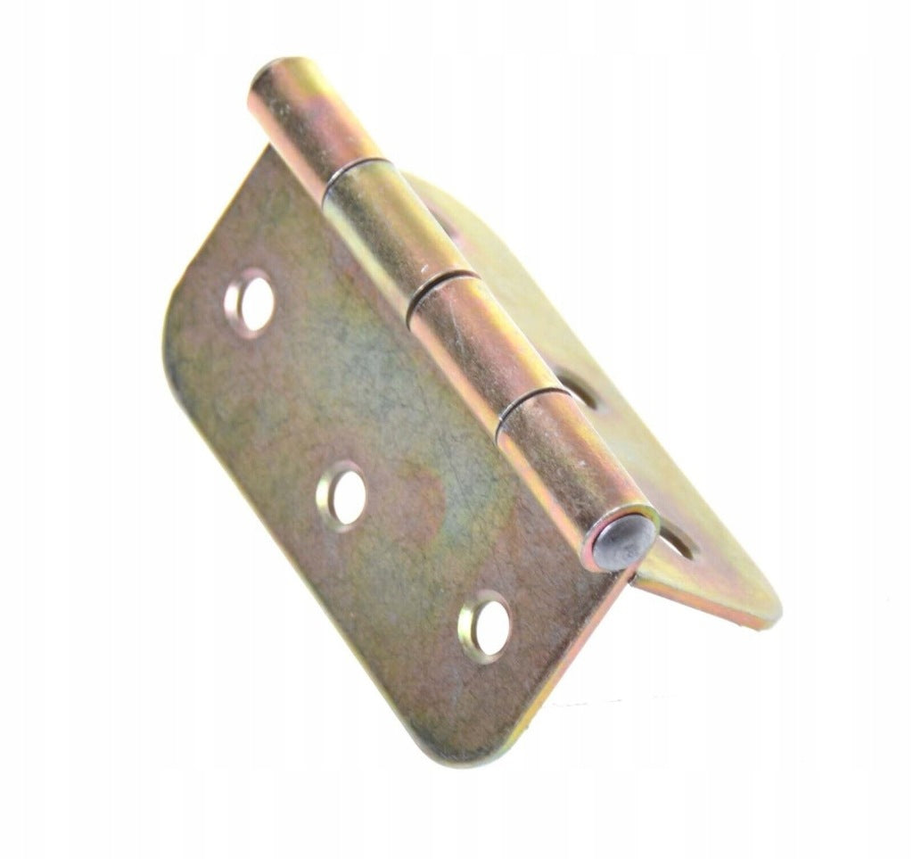 Zawias splatany 75 x 75mm budowlany meblowy skrzyniowy ocynk złoty 10 szt
