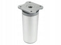4x nóżka OKRĄGŁA meblowa z trwałego aluminium, z regulacją śr. 4cm /H- 10cm