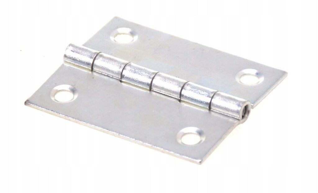 Zawiasy zawias splatany 50 x 42mm meblowy skrzyniowy srebrny 10 szt