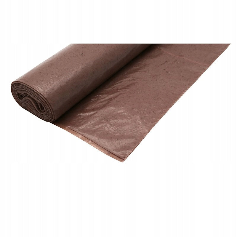 Worki na bio odpady folia LDPE 120L/10szt brązowe mocne