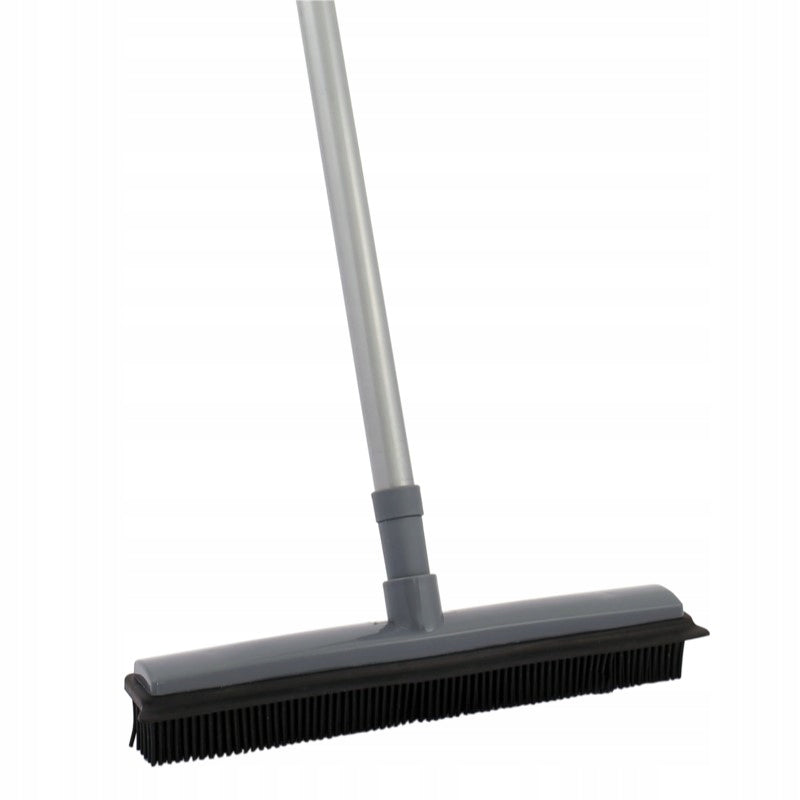 Miotła gumowa do zamiatania 30cm trzon regulowany: 70-120cm ,ze ściągaczem