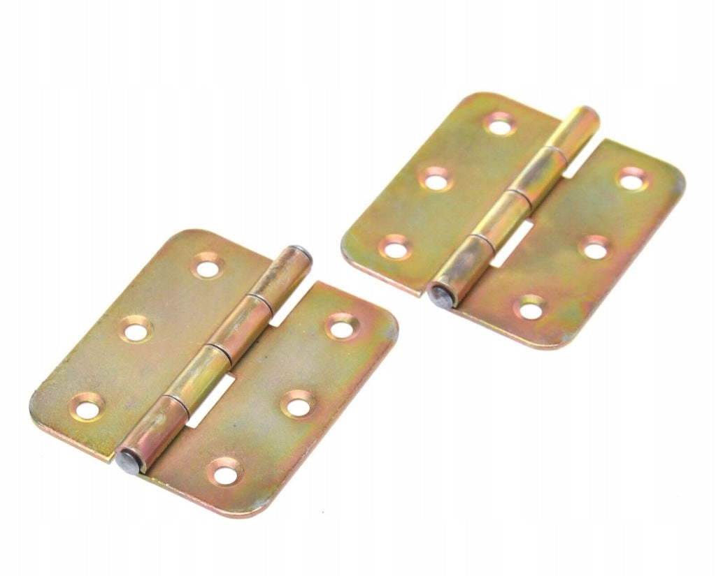 Zawias splatany 70 x 60mm budowlany meblowy skrzyniowy ocynk złoty 10 szt