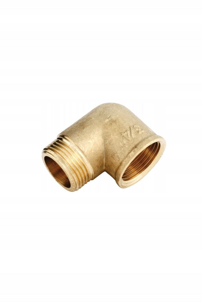 Aqbau mosiężne kolano nakrętno – wkrętne 3/8″ do instalacji wodnych i co
