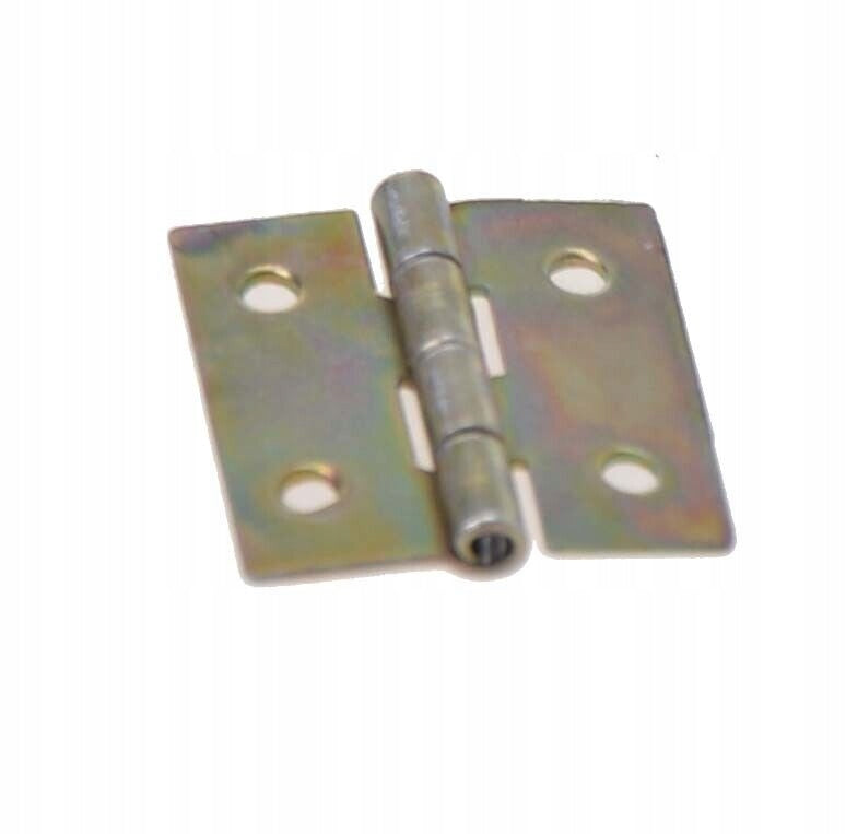 Zawias splatany 20 x 18mm meblowy skrzyniowy budowlany ocynk złoty 50 szt