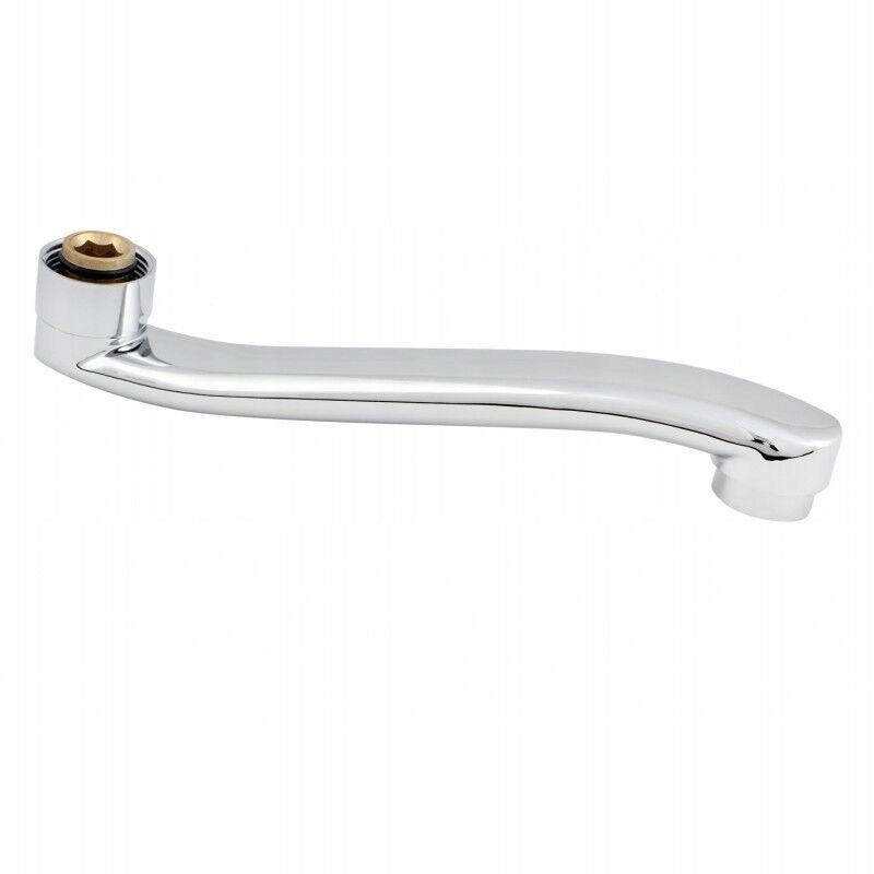Wylewka do kranu baterii ściennej kuchenna umywalkowa podgięta 3/4" 220mm