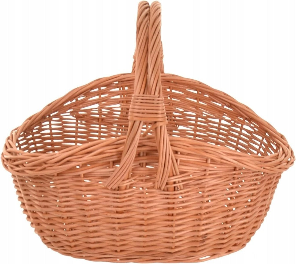 Aqbau kosz wiklinowy brązowy naturalny wielkanocny koszyczek rozmiar L-41cm