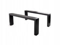 Nóżki meblowe 35 x12 cm komplet 2 szt nóżka meblowa metalowa Czarny mat 2