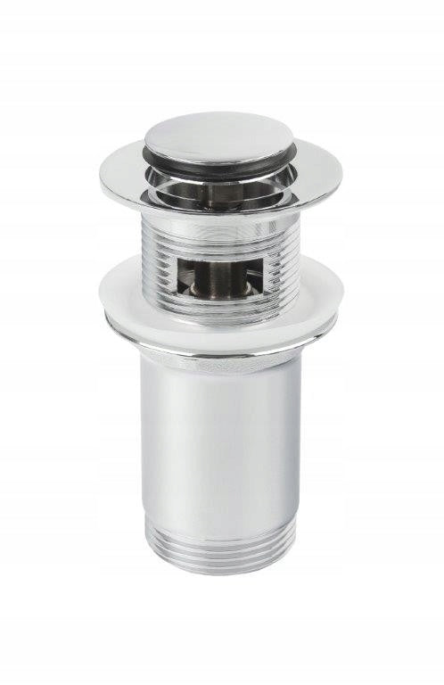 Aqbau korek spustowy klik-klak 5/4'' mały z tuleją maks 95°C chrom