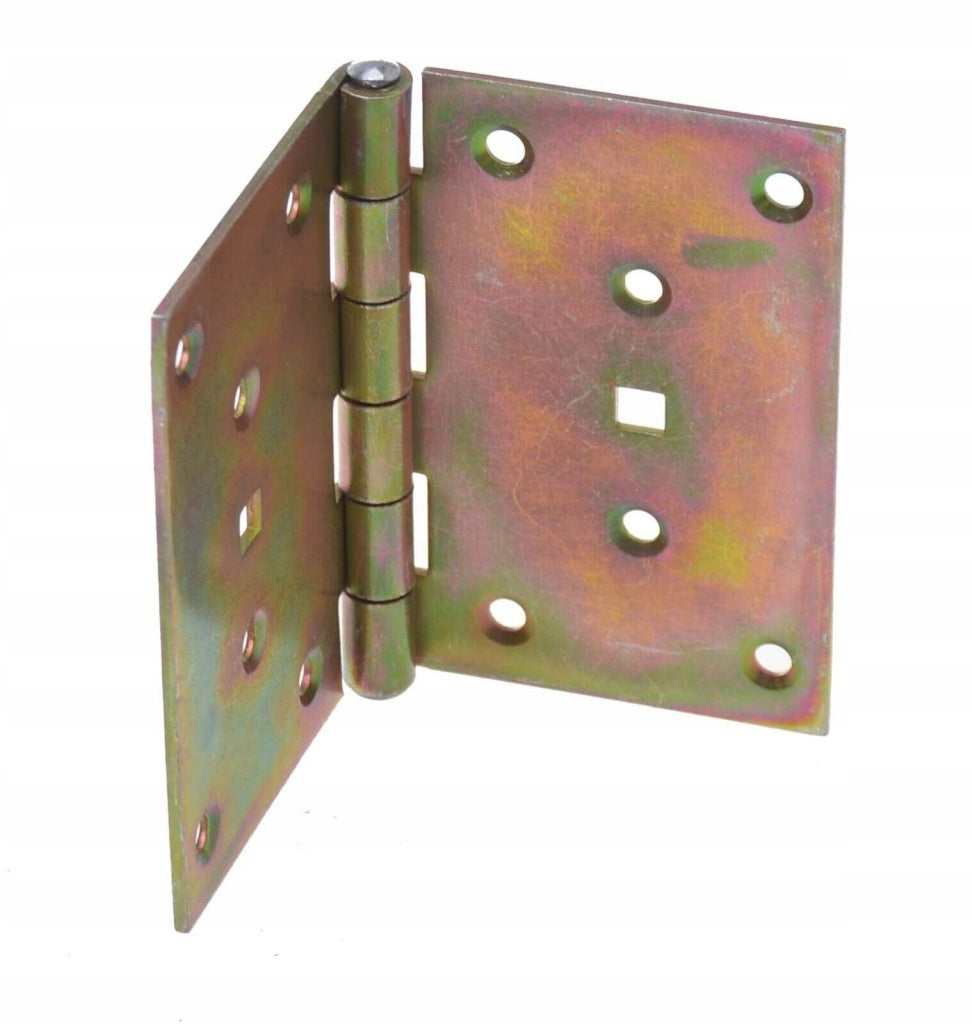 Zawias splatany 100 x 130 mm budowlany meblowy skrzyniowy ocynk złoty 2 szt