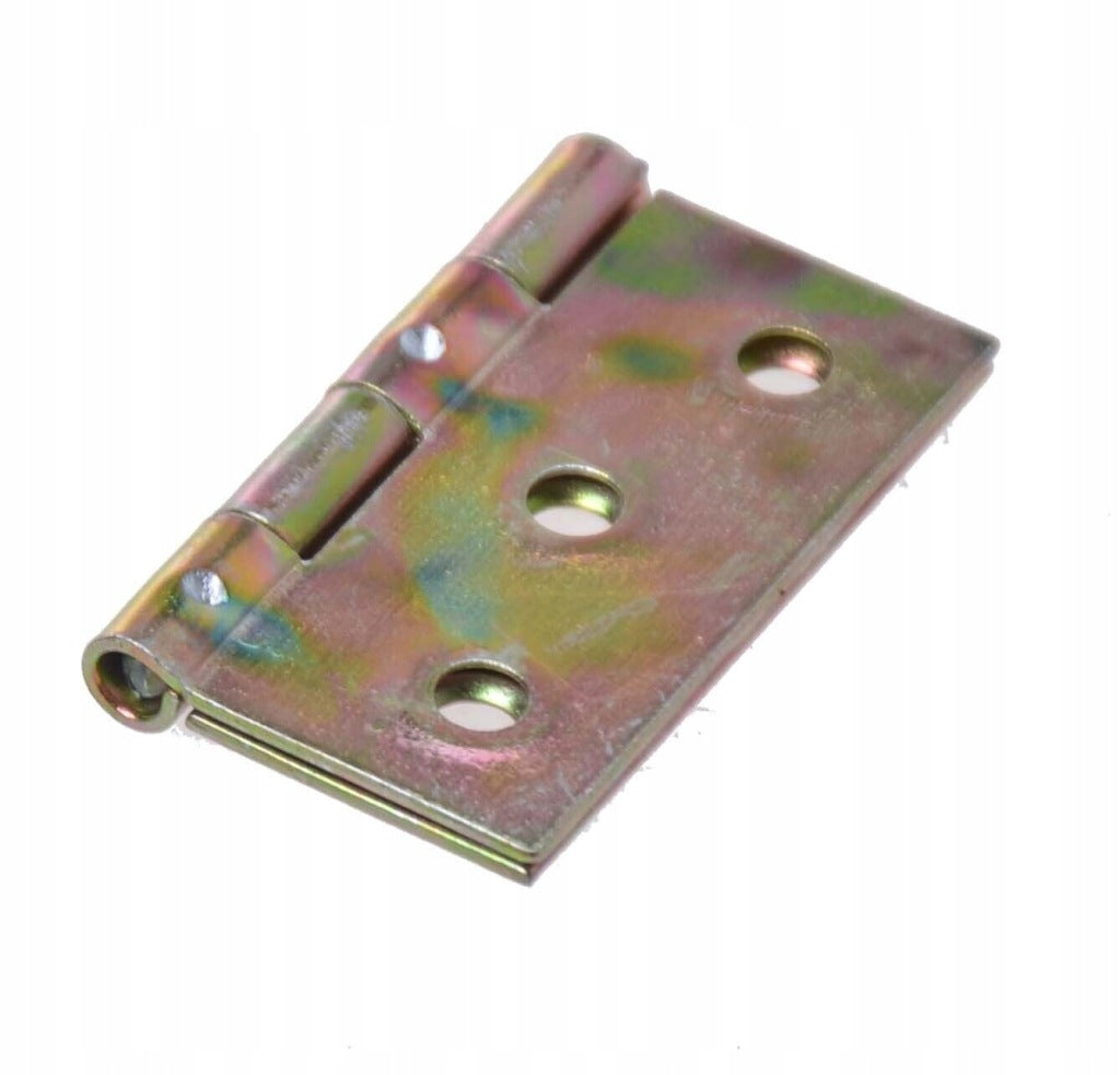 Zawiasy zawias splatany 40 x 40mm meblowy skrzyniowy ocynk złoty 100 szt