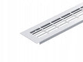Kratka wentylacyjna z aluminium meblowa 480x60mm gruba wentylacja Chrom mat