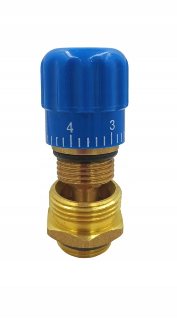 Aqbau zawór manualny 1/2″ do rozdzielacza niebieski