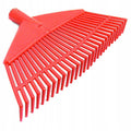 Grabie plastikowe 40cm wachlarz bez trzona czerwone do liści grabienia