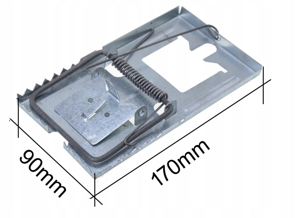 Łapka pułapka na szczury metalowa 170x90mm