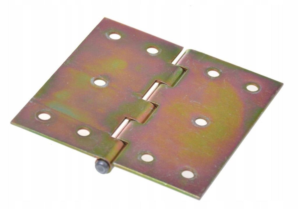 Zawias splatany 100 x 100mm budowlany meblowy skrzyniowy ocynk złoty 10 szt