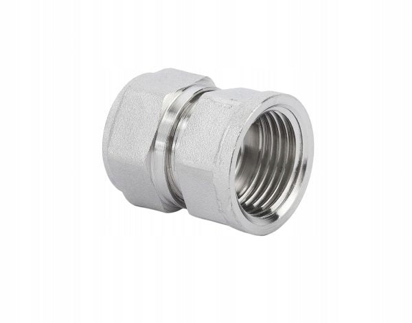 Aqbau złączka PEX/GW 20 x 1/2″ instalacja rur mosiądz niklowany