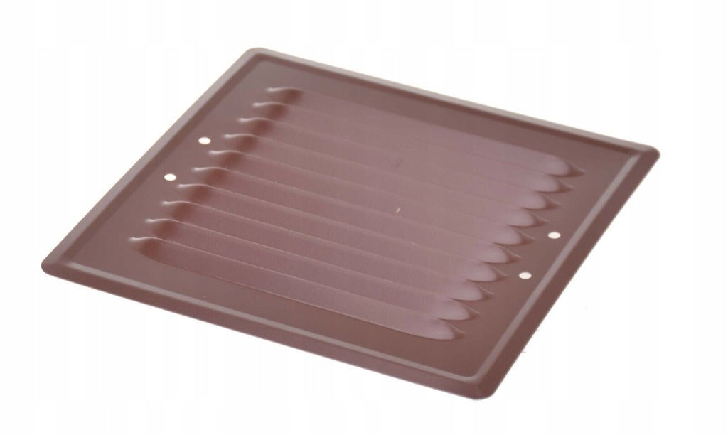 Kratka wentylacyjna metalowa 14x14 BRĄZOWA