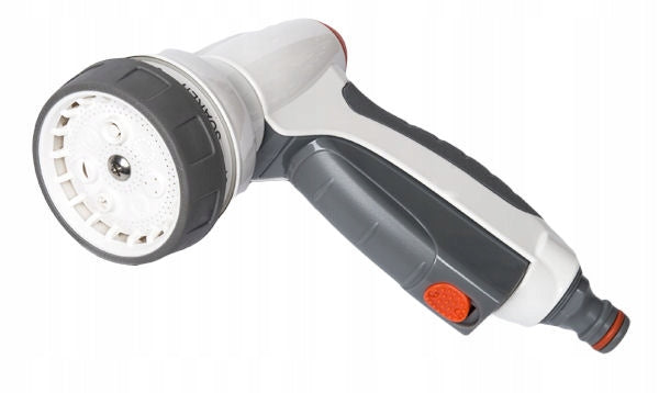 Aqbau White Line zraszacz pistoletowy METALOWY 7-funkcyjny Water Click