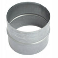 Złączka nypel łącznik do rury wentylacyjnej 110mm, stal ocynk