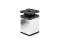 4 x nóżka meblowa z aluminium KWADRATOWA z regulacją 4x4/H-8cm chrom/czarny