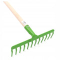 Grabie metalowe 12 zębów XL z trzonkiem drewnianym 130cm, do grabienia