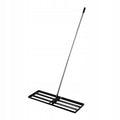 Aqbau niwelator terenu ręczny z trzonkiem 175 cm grabie trawnik 75x25 cm