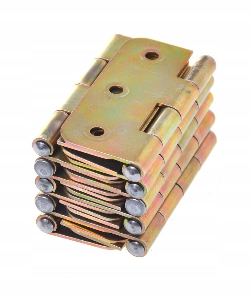 Zawias splatany 70 x 60mm budowlany meblowy skrzyniowy ocynk złoty 10 szt