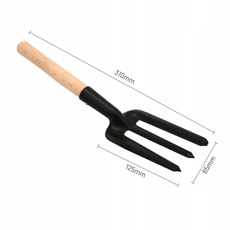 Małe stalowe widełki Narzędzia ogrodowe do pielenia do ogródka widły 31cm