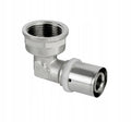 Aqbau kolano ZACISKOWE 90° PEX/GW 20 x 3/4" do montażu instalacji mosiężne
