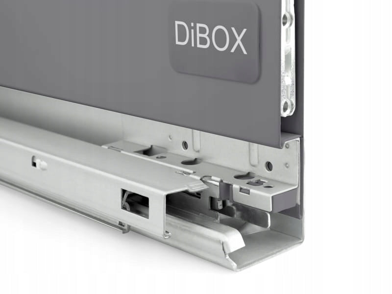 Aqbau szuflada systemowa DiBOX H121 L-450mm antracyt prowadnice udźwig 40kg