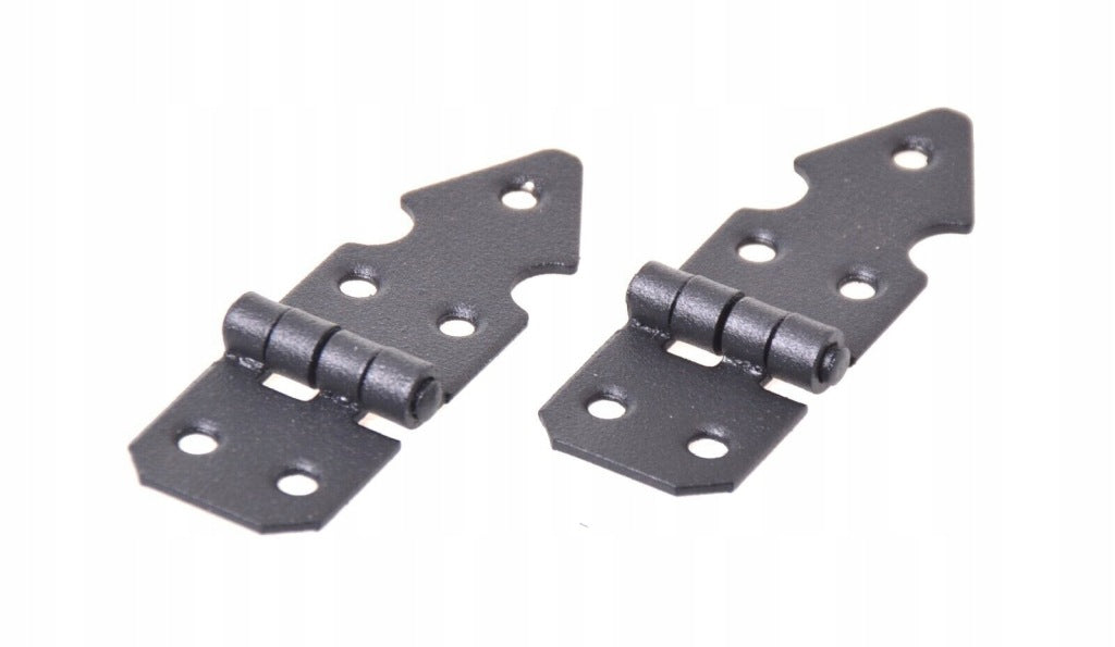 Zawias budowlany skrzyniowy meblowy antyk ozdobny czarny 25x75mm (10szt)
