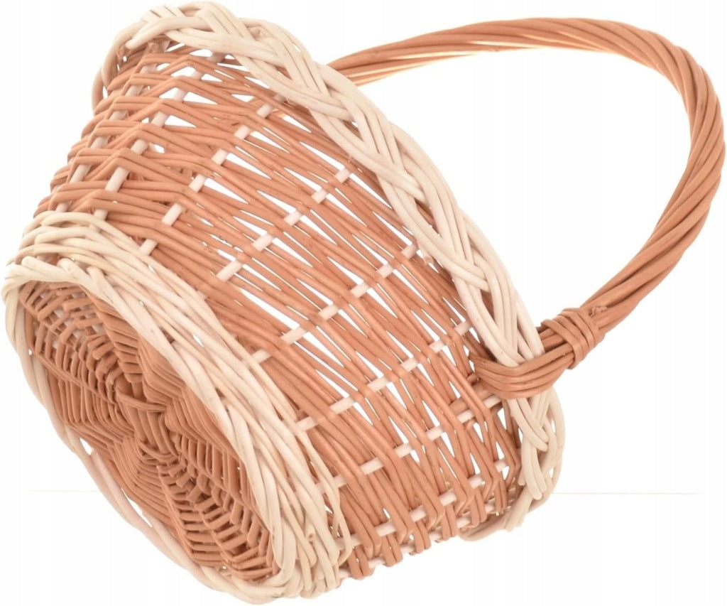 Aqbau koszyk wiklinowy 22 cm wielkanocny koszyczek pleciony sypanie kwiatów