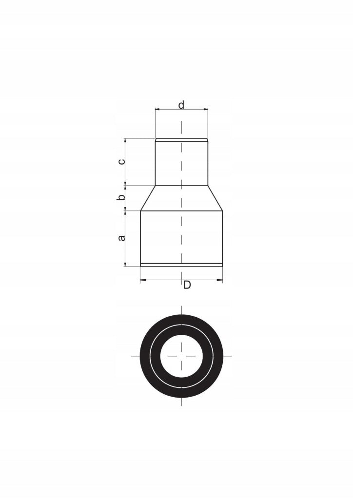 Aqbau traper z uszczelką śr. 75mm SZCZELNE POŁĄCZENIE RUR szary
