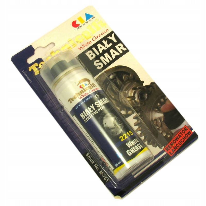 Aqbau smar biały do łańcuchów lub łożysk roweru 50ml przeciw korozji
