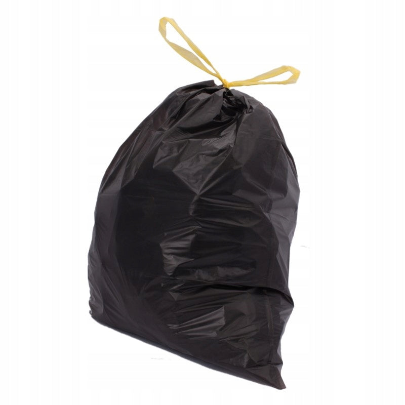 Worki na śmieci folia LDPE 60L/25 szt czarne mocne
