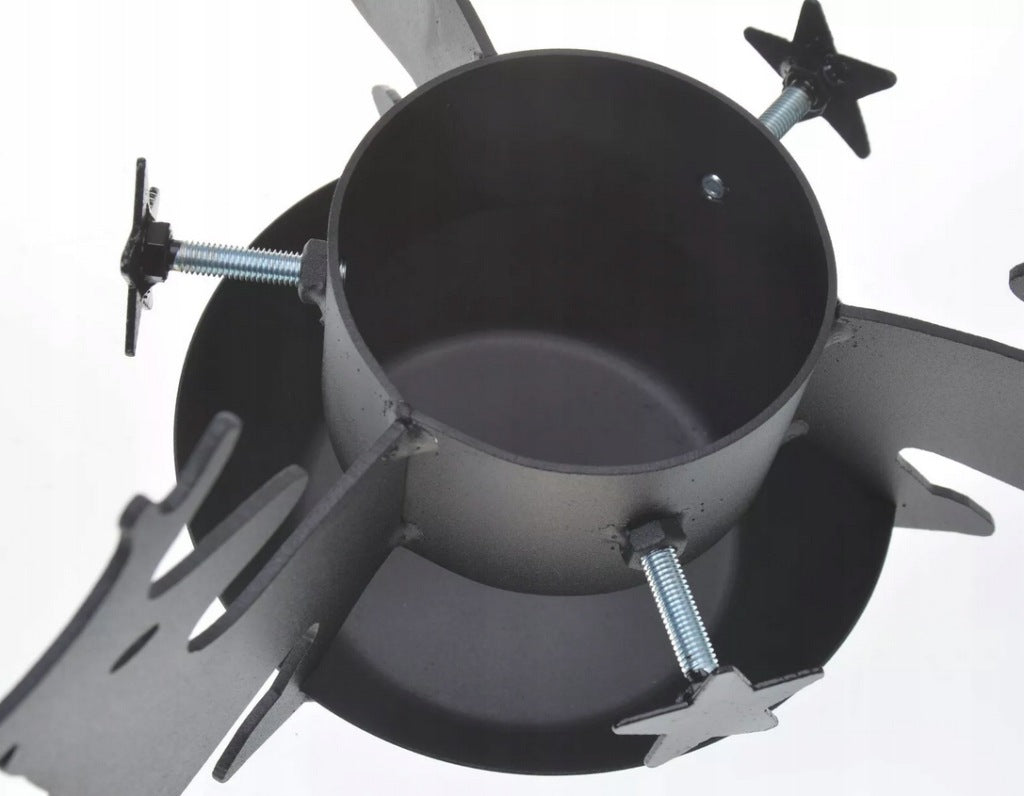 Stojak choinkowy czarny renifer ⌀105mm malowany proszkowo