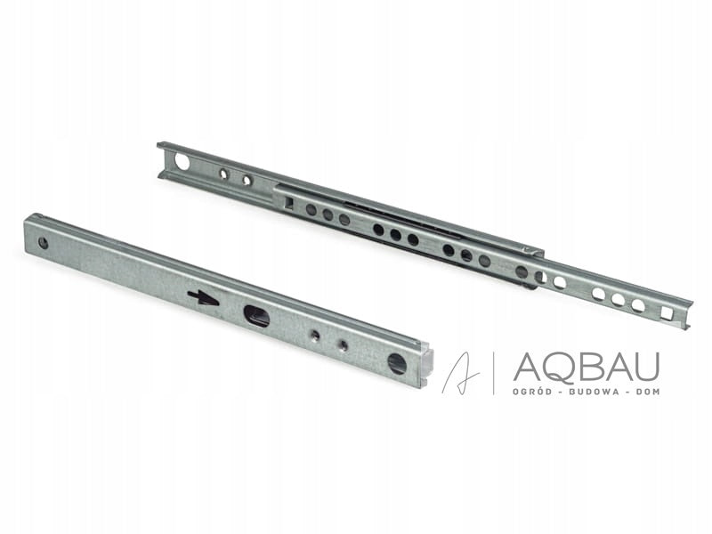 Prowadnica Kulkowa do szuflad 3/4 wysuwu,do lekkich szuflad i komód, 342 mm